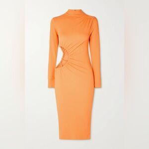 🎀 SSENSE Rotate Birger Christensen Alice cut out jersey midi nwot 4